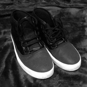 Jordan Gray and Black Sneakers